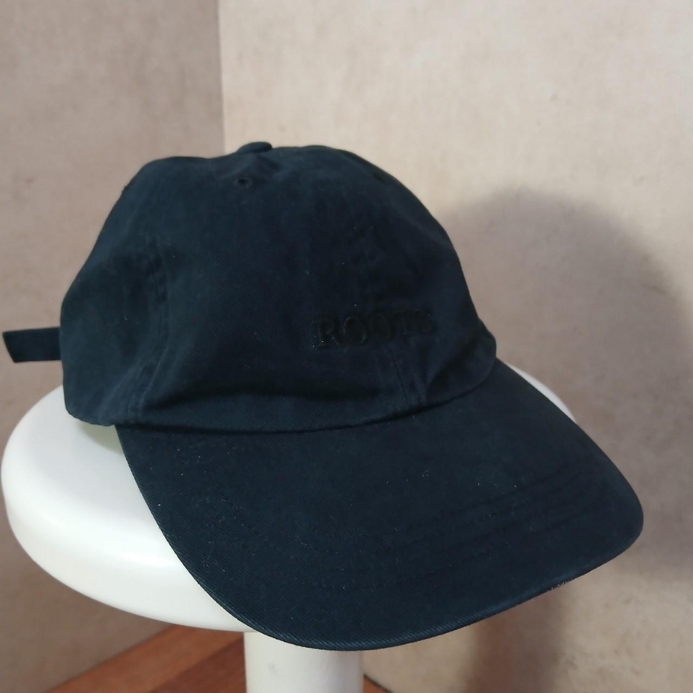 Roots Black Baseball Cap